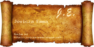 Jovicza Emma névjegykártya